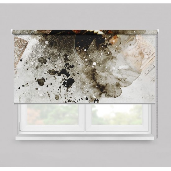 ستارة نافذة رول ثلاثية الابعاد عازله للضوء مقاس 150X200cm موديل رقم RC-028