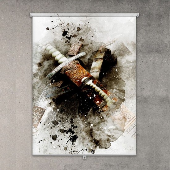 ستارة نافذة رول ثلاثية الابعاد عازله للضوء مقاس 150X200cm موديل رقم RC-028