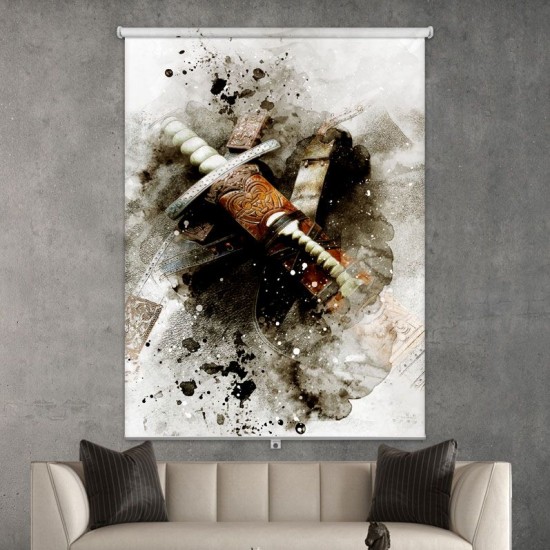 ستارة نافذة رول ثلاثية الابعاد عازله للضوء مقاس 150X200cm موديل رقم RC-028