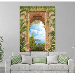 ستارة نافذة رول ثلاثية الابعاد عازله للضوء مقاس 150X200cm موديل رقم RC-129
