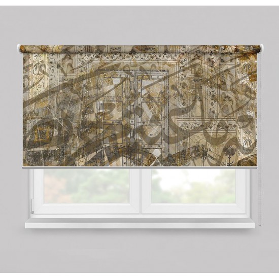 ستارة نافذة رول ثلاثية الابعاد عازله للضوء مقاس 150X200cm موديل رقم RC-130