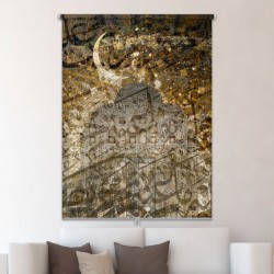 ستارة نافذة رول ثلاثية الابعاد عازله للضوء مقاس 150X200cm موديل رقم RC-130