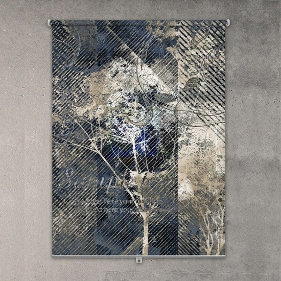 ستارة نافذة رول ثلاثية الابعاد عازله للضوء مقاس 150X200cm موديل رقم RC-131