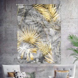 ستارة نافذة رول ثلاثية الابعاد عازله للضوء مقاس 150X200cm موديل رقم RC-141
