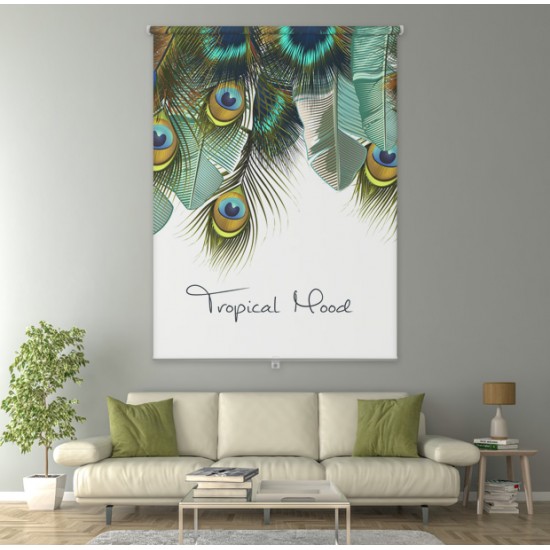 ستارة نافذة رول ثلاثية الابعاد عازله للضوء مقاس 150X200cm موديل رقم RC-167