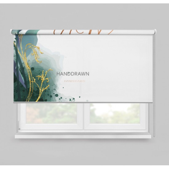 ستارة نافذة رول ثلاثية الابعاد عازله للضوء مقاس 150X200cm موديل رقم RC-170