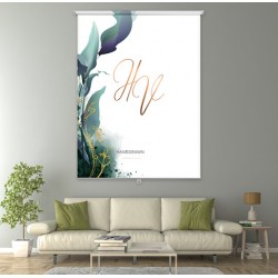 ستارة نافذة رول ثلاثية الابعاد عازله للضوء مقاس 150X200cm موديل رقم RC-170