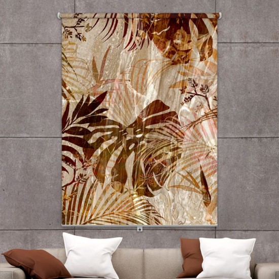 ستارة نافذة رول ثلاثية الابعاد عازله للضوء مقاس 150X200cm موديل رقم RC-217