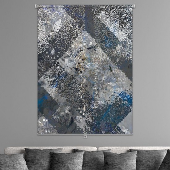 ستارة نافذة رول ثلاثية الابعاد عازله للضوء مقاس 150X200cm موديل رقم RC-225