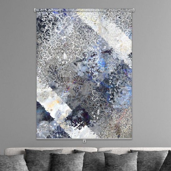 ستارة نافذة رول ثلاثية الابعاد عازله للضوء مقاس 150X200cm موديل رقم RC-227