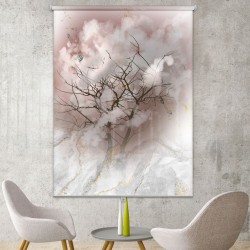 ستارة نافذة رول ثلاثية الابعاد عازله للضوء مقاس 150X200cm موديل رقم RC-231