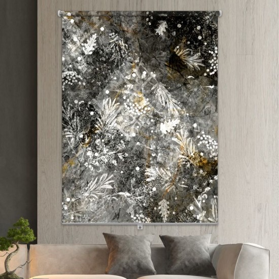 ستارة نافذة رول ثلاثية الابعاد عازله للضوء مقاس 150X200cm موديل رقم RC-236