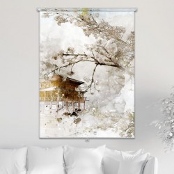 ستارة نافذة رول ثلاثية الابعاد عازله للضوء مقاس 150X200cm موديل رقم RC-031