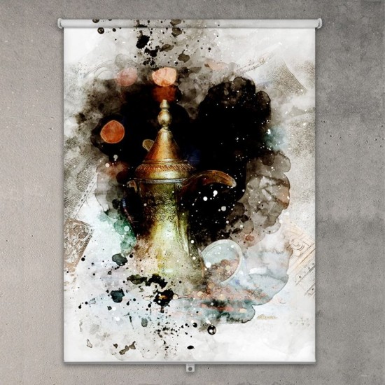 ستارة نافذة رول ثلاثية الابعاد عازله للضوء مقاس 150X200cm موديل رقم RC-036