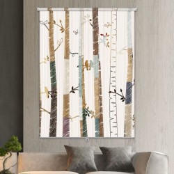 ستارة نافذة رول ثلاثية الابعاد عازله للضوء مقاس 150X200cm موديل رقم RC-055