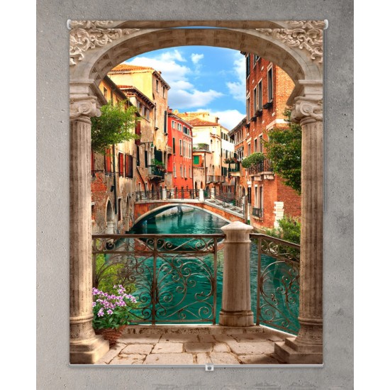ستارة نافذة رول ثلاثية الابعاد عازله للضوء مقاس 150X200cm موديل رقم RC-424