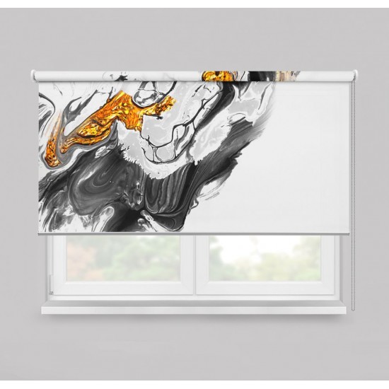 ستارة نافذة رول ثلاثية الابعاد عازله للضوء مقاس 150X200cm موديل رقم RC-068