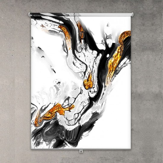 ستارة نافذة رول ثلاثية الابعاد عازله للضوء مقاس 150X200cm موديل رقم RC-068