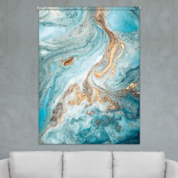ستارة نافذة رول ثلاثية الابعاد عازله للضوء مقاس 150X200cm موديل رقم RC-077
