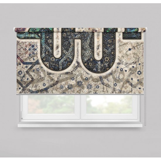 ستارة نافذة رول ثلاثية الابعاد عازله للضوء مقاس 150X200cm موديل رقم RC-078