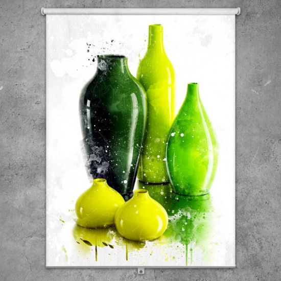ستارة نافذة رول ثلاثية الابعاد عازله للضوء مقاس 150X200cm موديل رقم RC-101