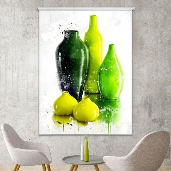 ستارة نافذة رول ثلاثية الابعاد عازله للضوء مقاس 150X200cm موديل رقم RC-101