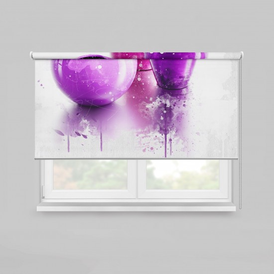 ستارة نافذة رول ثلاثية الابعاد عازله للضوء مقاس 150X200cm موديل رقم RC-103