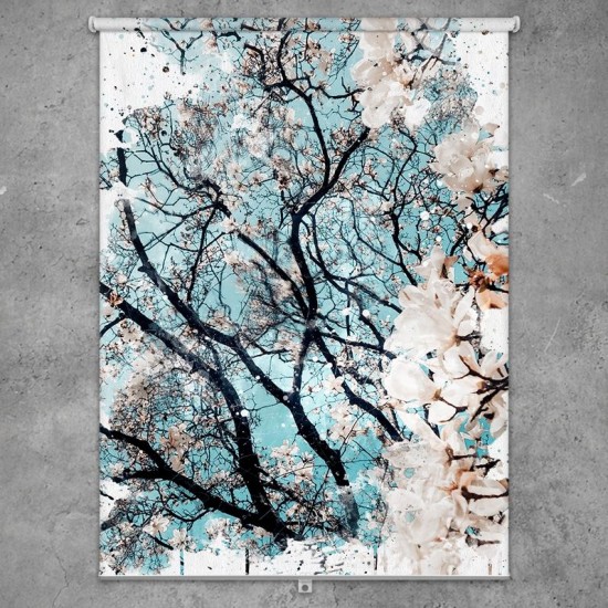 ستارة نافذة رول ثلاثية الابعاد عازله للضوء مقاس 150X200cm موديل رقم RC-110