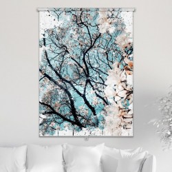 ستارة نافذة رول ثلاثية الابعاد عازله للضوء مقاس 150X200cm موديل رقم RC-110