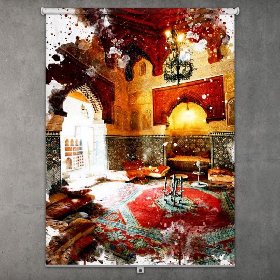 ستارة نافذة رول ثلاثية الابعاد عازله للضوء مقاس 150X200cm موديل رقم RC-112