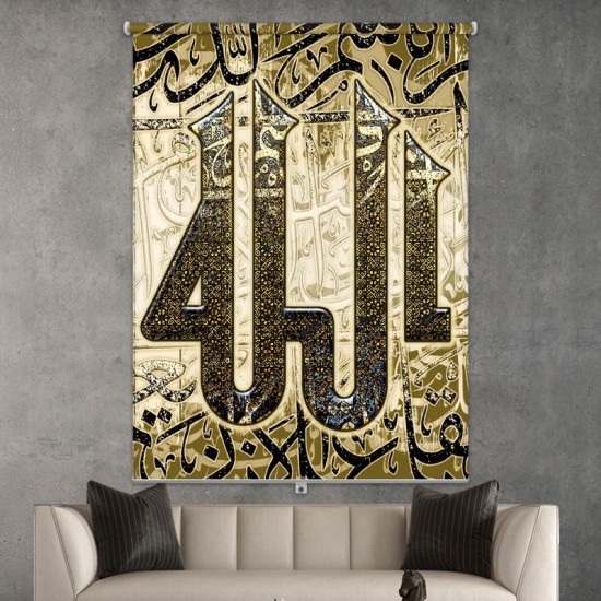 ستارة نافذة رول ثلاثية الابعاد عازله للضوء مقاس 150X200cm موديل رقم RC-119