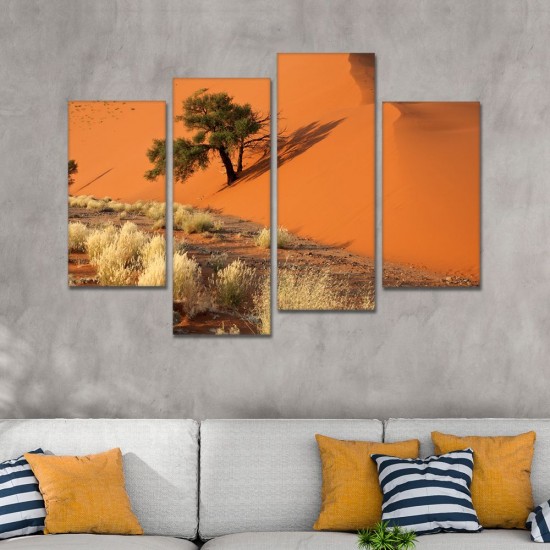  SV 085 لوحة جدارية مقسمة الى 4 قطع مطبوعة على خامة الكاتفاس ومشدودة على اطارات خشبية ، الحجم الكلي 150 في 100 سم موديل  